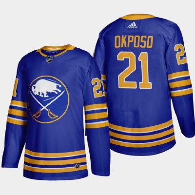 Buffalo Buffalo Sabres #21 Kyle Okposo Men's Adidas 2020-21 Home Authentic Player Stitched NHL Jersey Royal Blue Men's